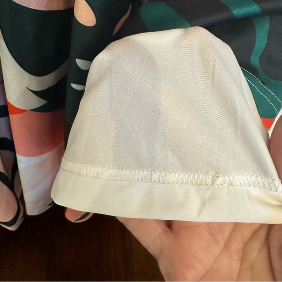 ModCloth Hutch Plus Size Women’s Tropical Shoulder Tie Midi Dress Fit Flare 3X - Picture 13 of 14